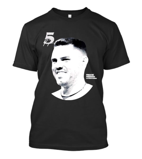 Freddie Freeman Number 5 Los Angeles Dodgers MLB 2026 Lineage Series T-Shirt