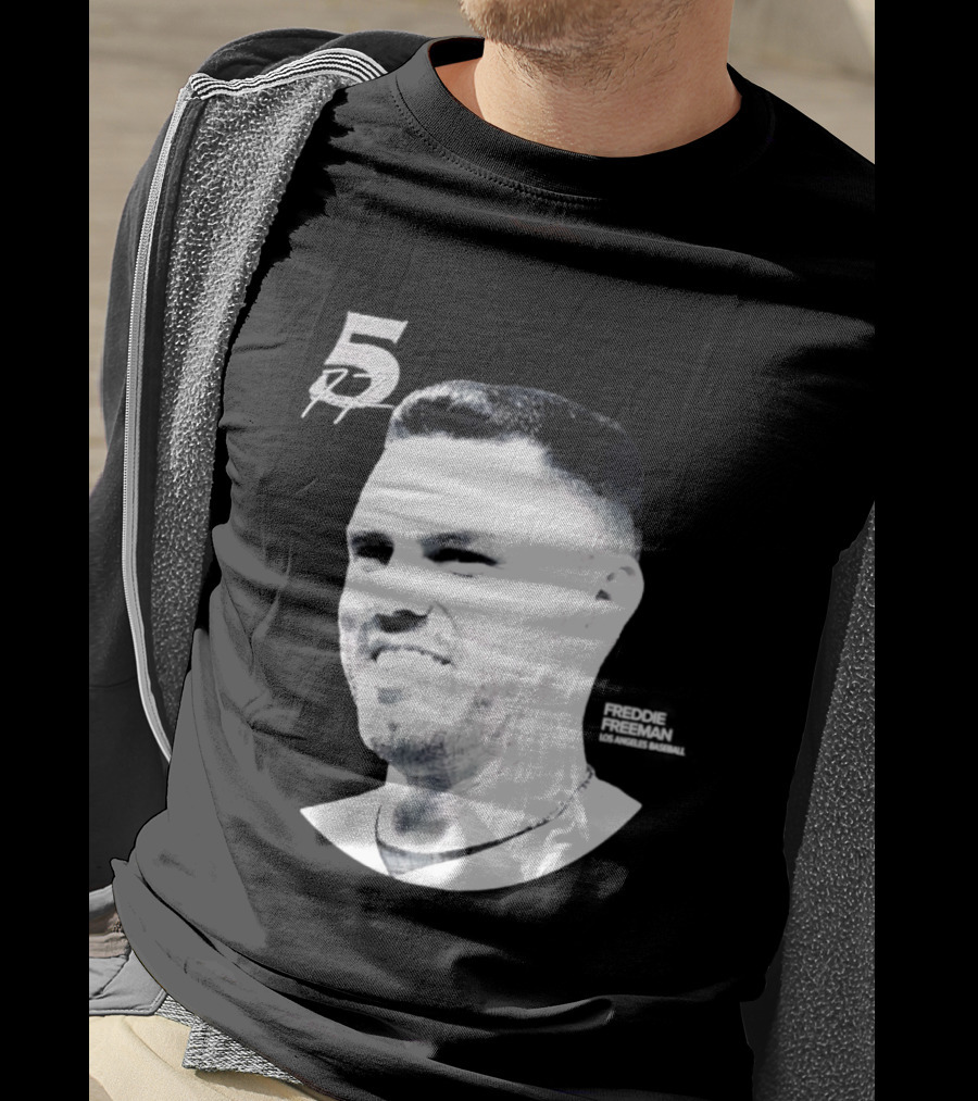 Freddie Freeman Number 5 Los Angeles Dodgers MLB 2026 Lineage Series T-Shirt