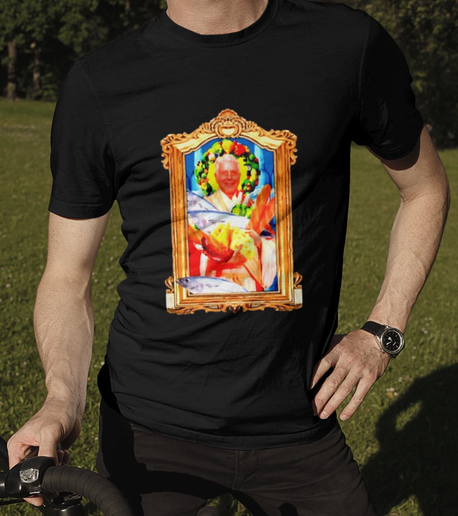 Anthony Bourdain Saint Of Food Chef Icon With Culinary Halo T-Shirt