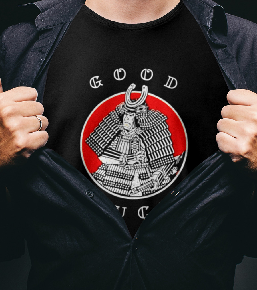 Good Luck Samurai Warrior Red T-Shirt