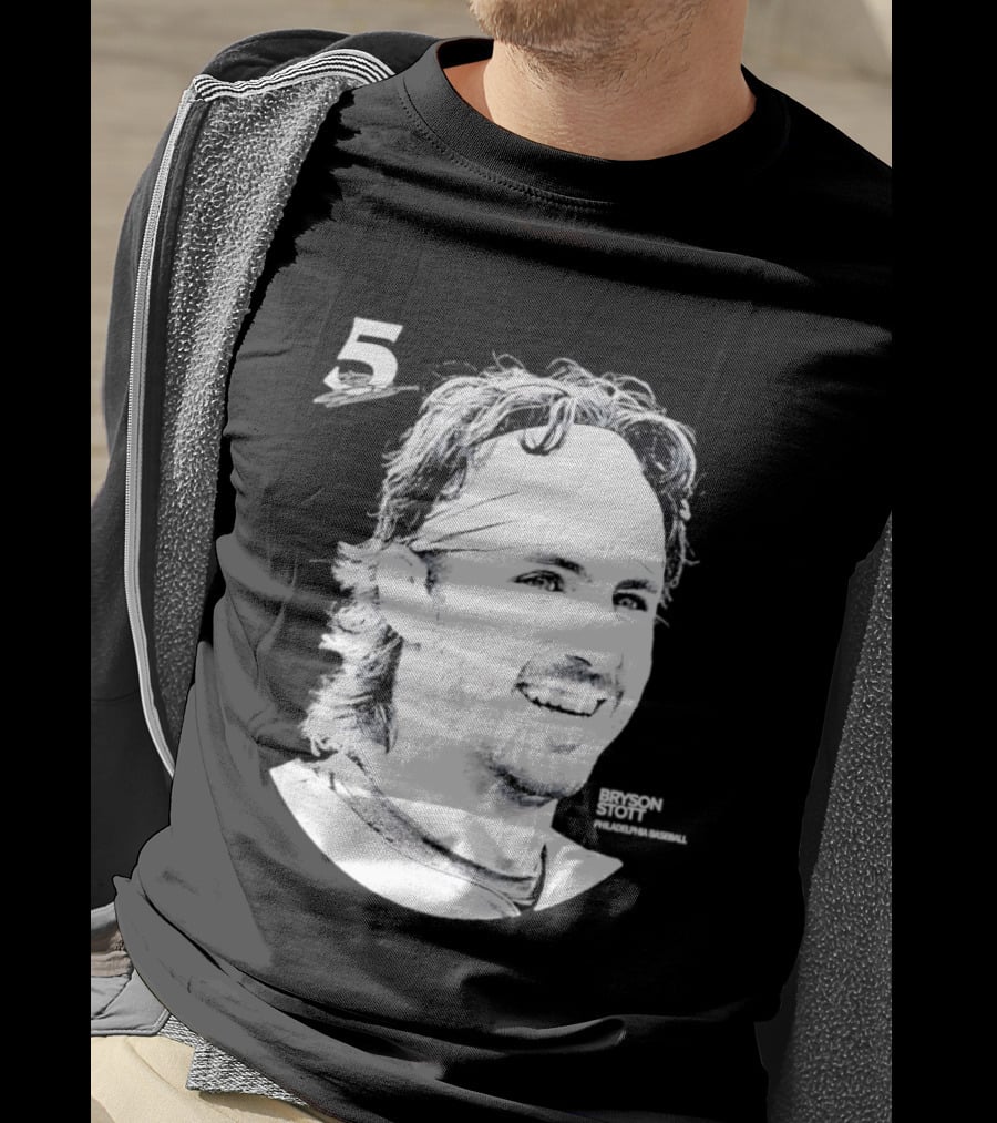 Bryson Stott Number 5 Philadelphia Phillies MLB 2026 Lineage Series T-Shirt