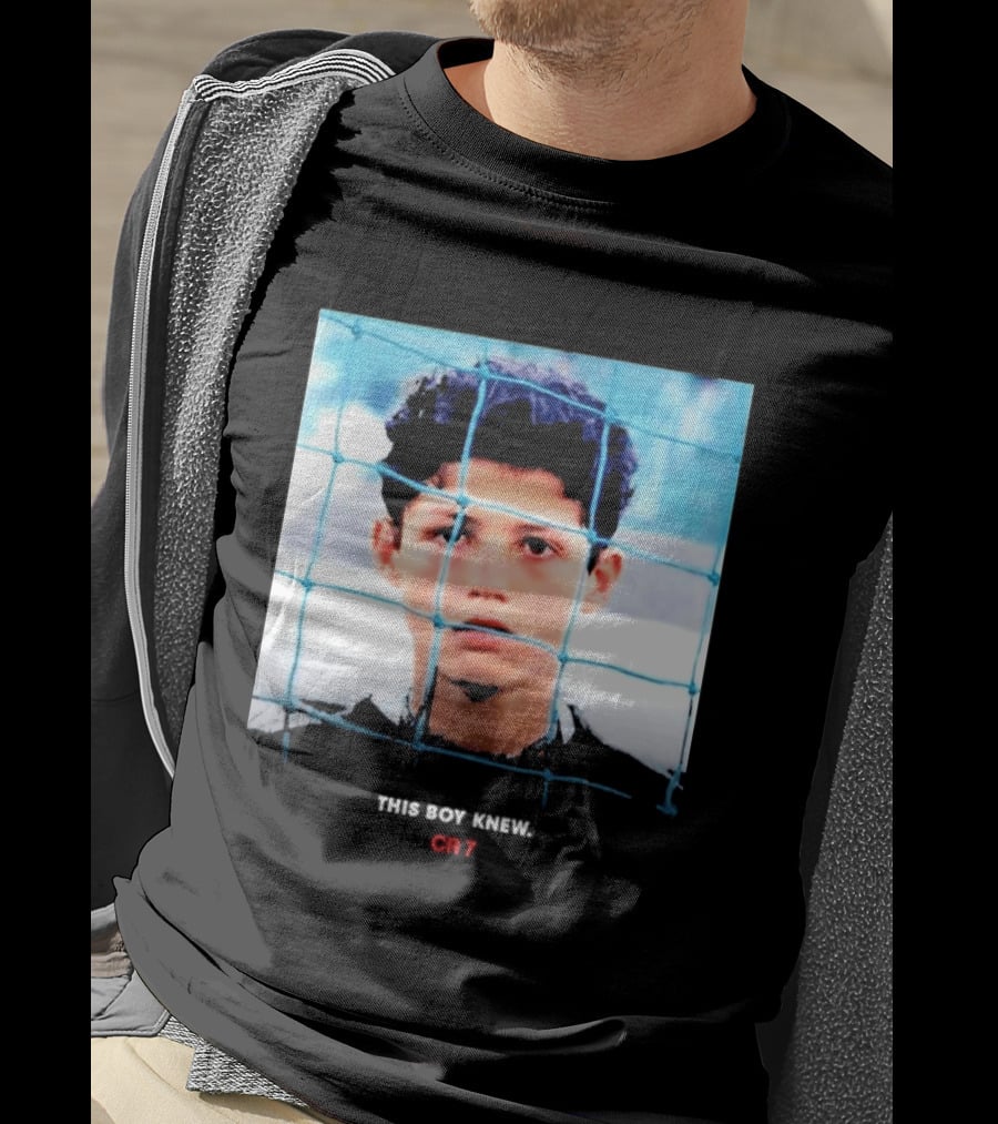 Cristiano Ronaldo Young Boy Knew CR7 Football Childhood Legend T-Shirt