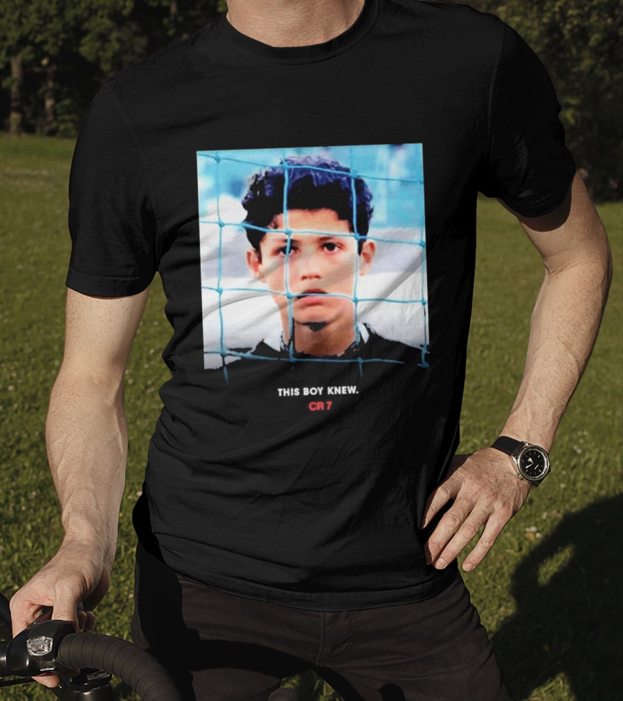 Cristiano Ronaldo Young Boy Knew CR7 Football Childhood Legend T-Shirt