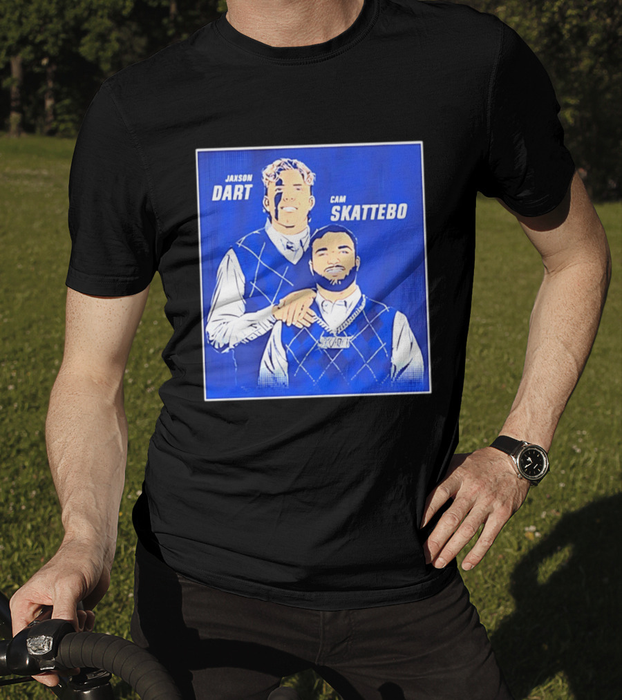 Jaxson Dart Cam Skattebo Step Brothers New York Giants Comedy T-Shirt