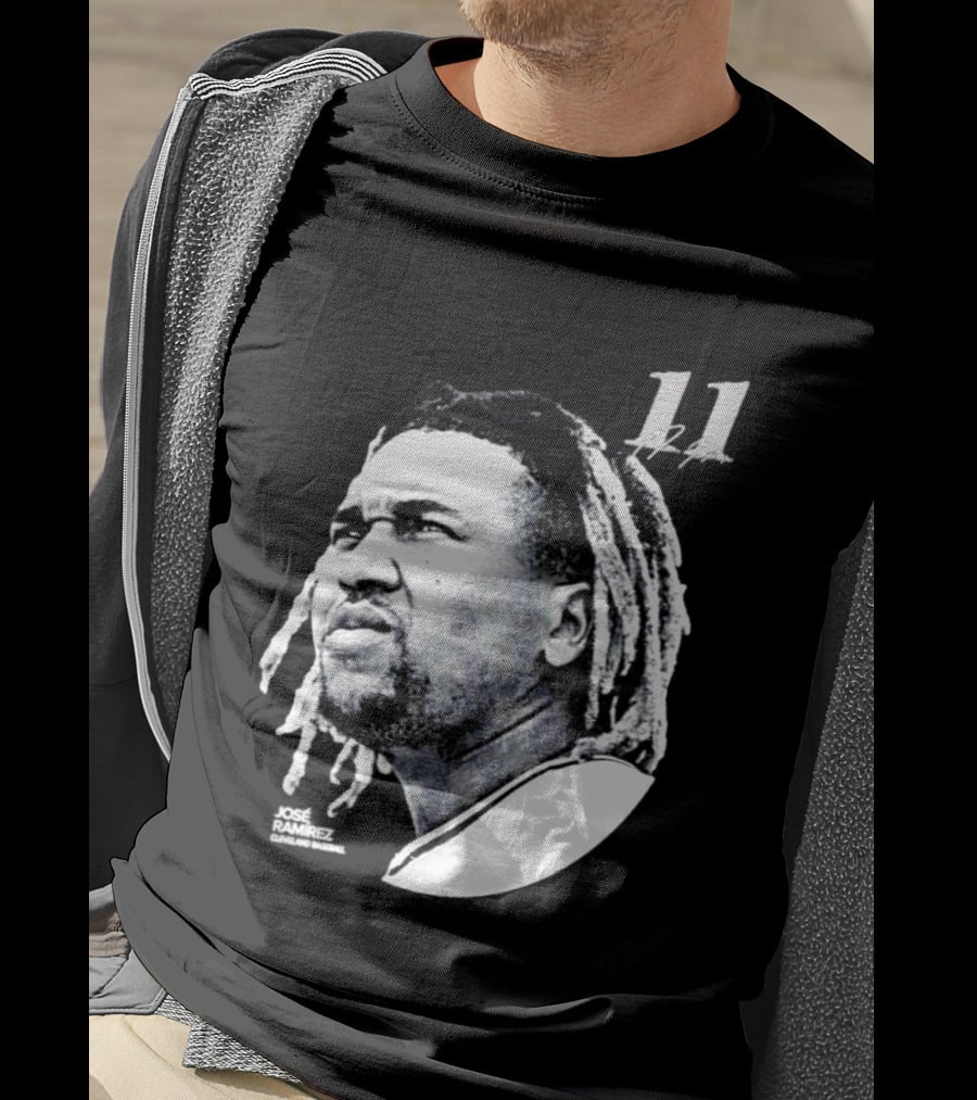 Jose Ramirez Cleveland Guardians 2026 Lineage Series 11 T-Shirt