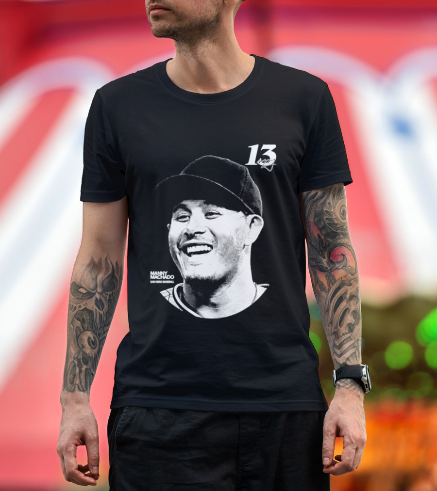 Manny Machado 13 San Diego Padres MLB Lineage Series 2026 T-Shirt