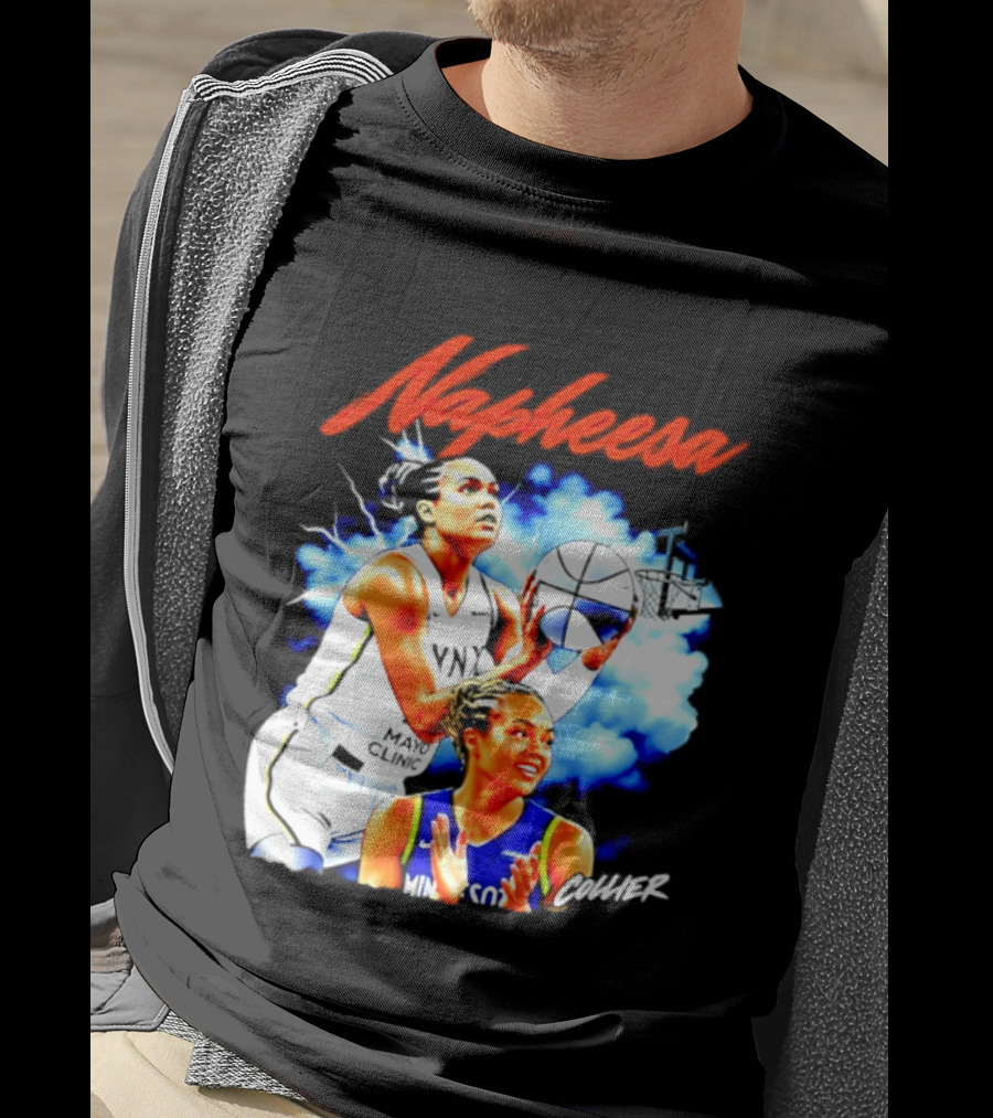 Napheesa Collier Minnesota Lynx Basketball Player In Action T-Shirt