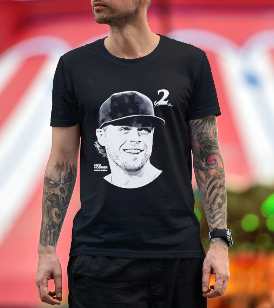 Chicago Cubs Nico Hoerner 2 MLB 2026 Lineage Series T-Shirt