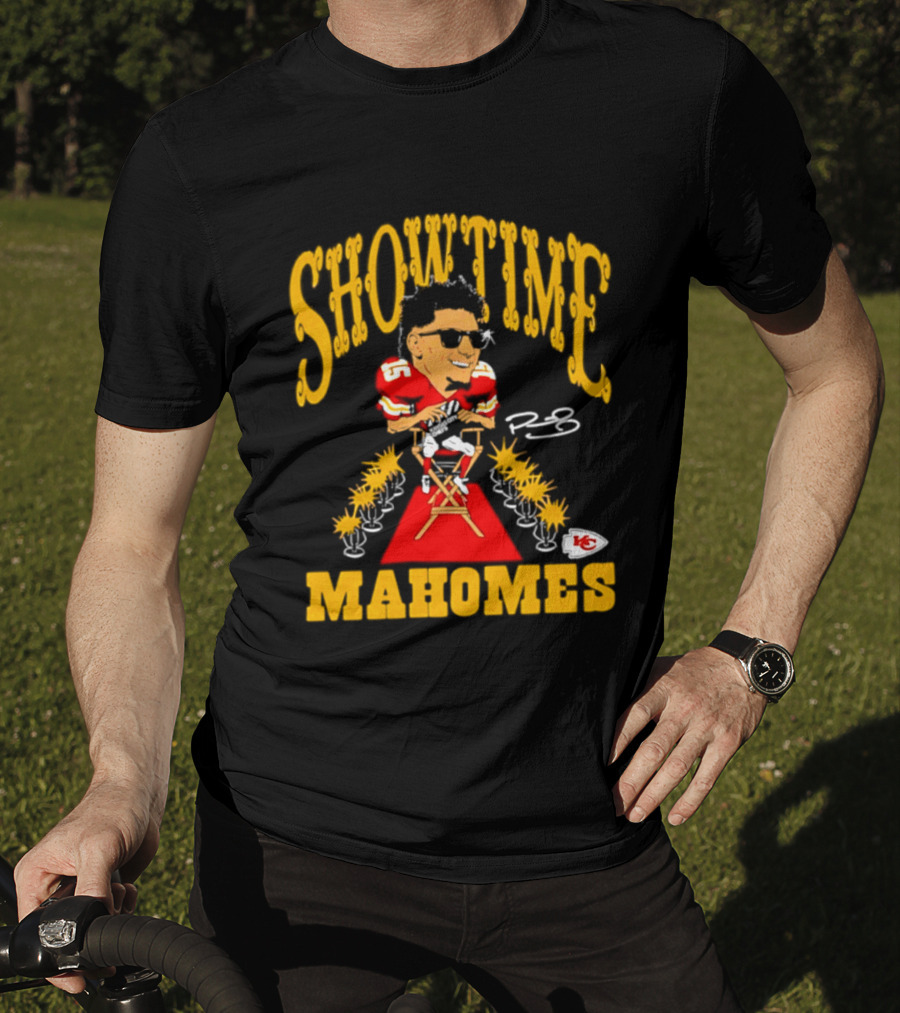 Showtime Mahomes Kansas City Chiefs Football Iconic Caricature T-Shirt