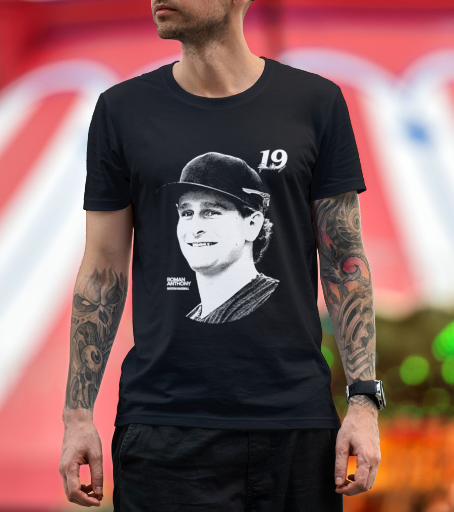 Roman Anthony 19 Boston Red Sox MLB 2026 Lineage Series T-Shirt