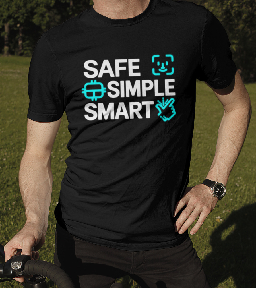 SAFE SIMPLE SMART Technology Security T-Shirt