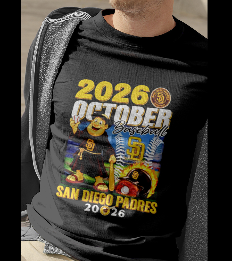 San Diego Padres 2026 October Baseball Postseason T-Shirt