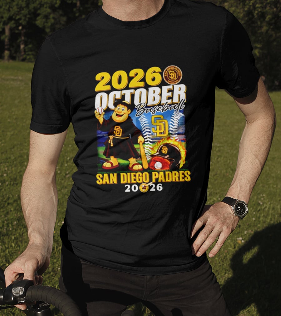 San Diego Padres 2026 October Baseball Postseason T-Shirt