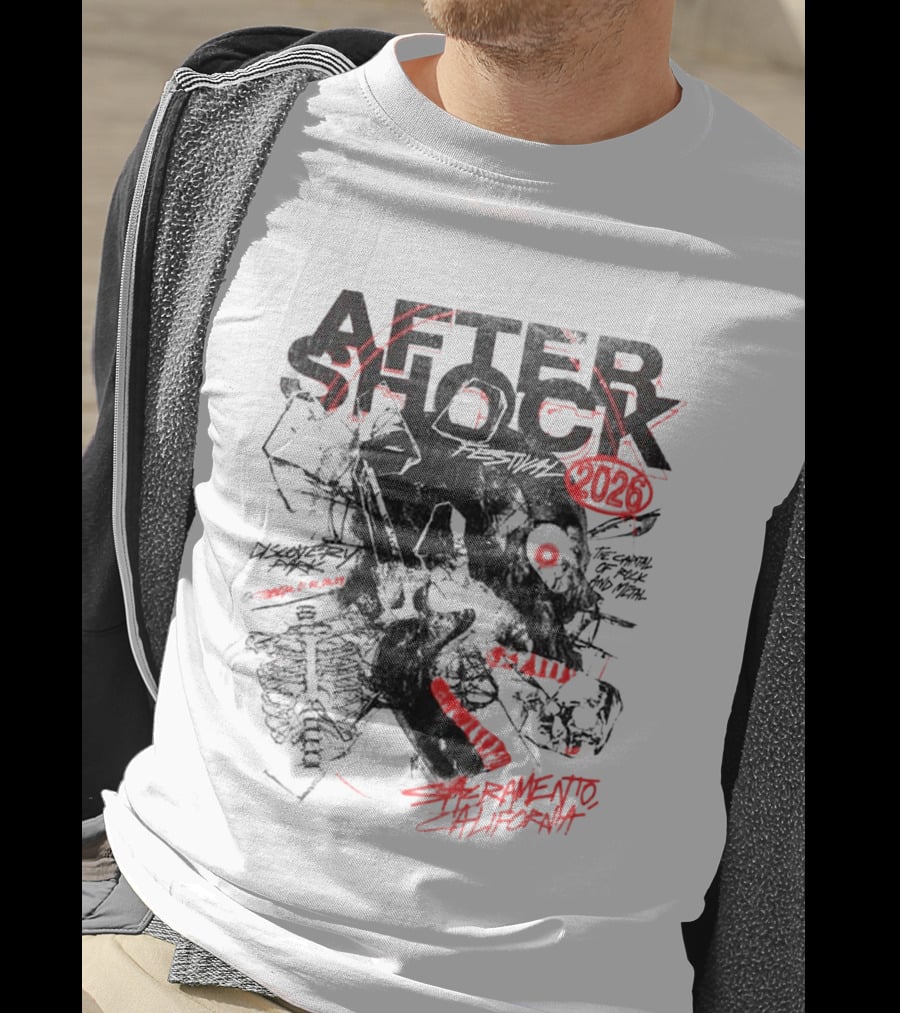Aftershock Festival 2026 Sacramento California October 1 4 The Sound Of Rock N' Roll Chatter Brain T-Shirt