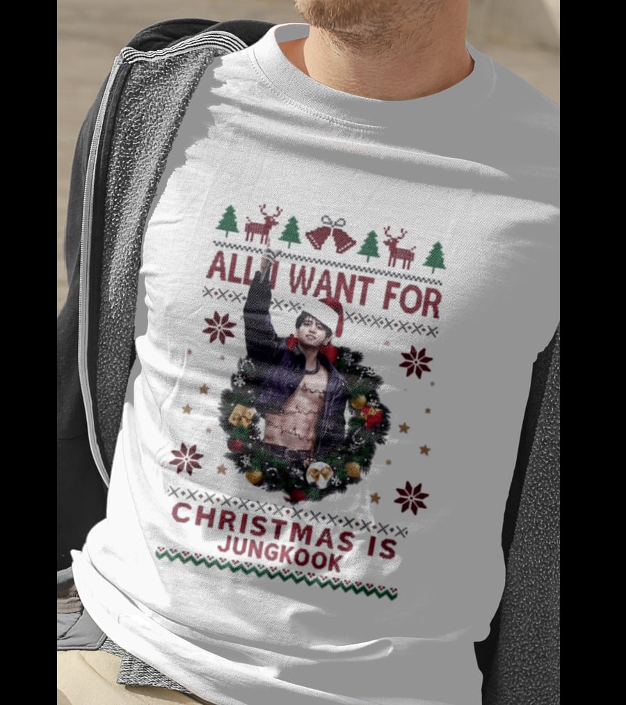 All I Want For Christmas Is Jungkook Holiday T-Shirt