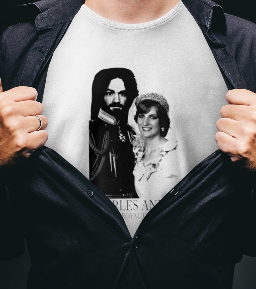 Charles Manson And Princess Diana Charles And Di The Royal Family T-Shirt