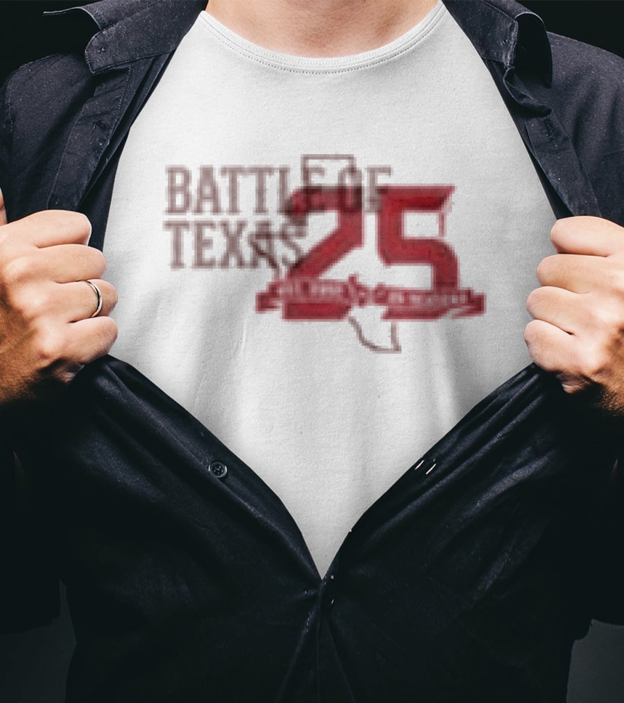 Dallas Cowboys Vs Houston Texans Battle Of Texas 25 Years Strong 2026 T-Shirt