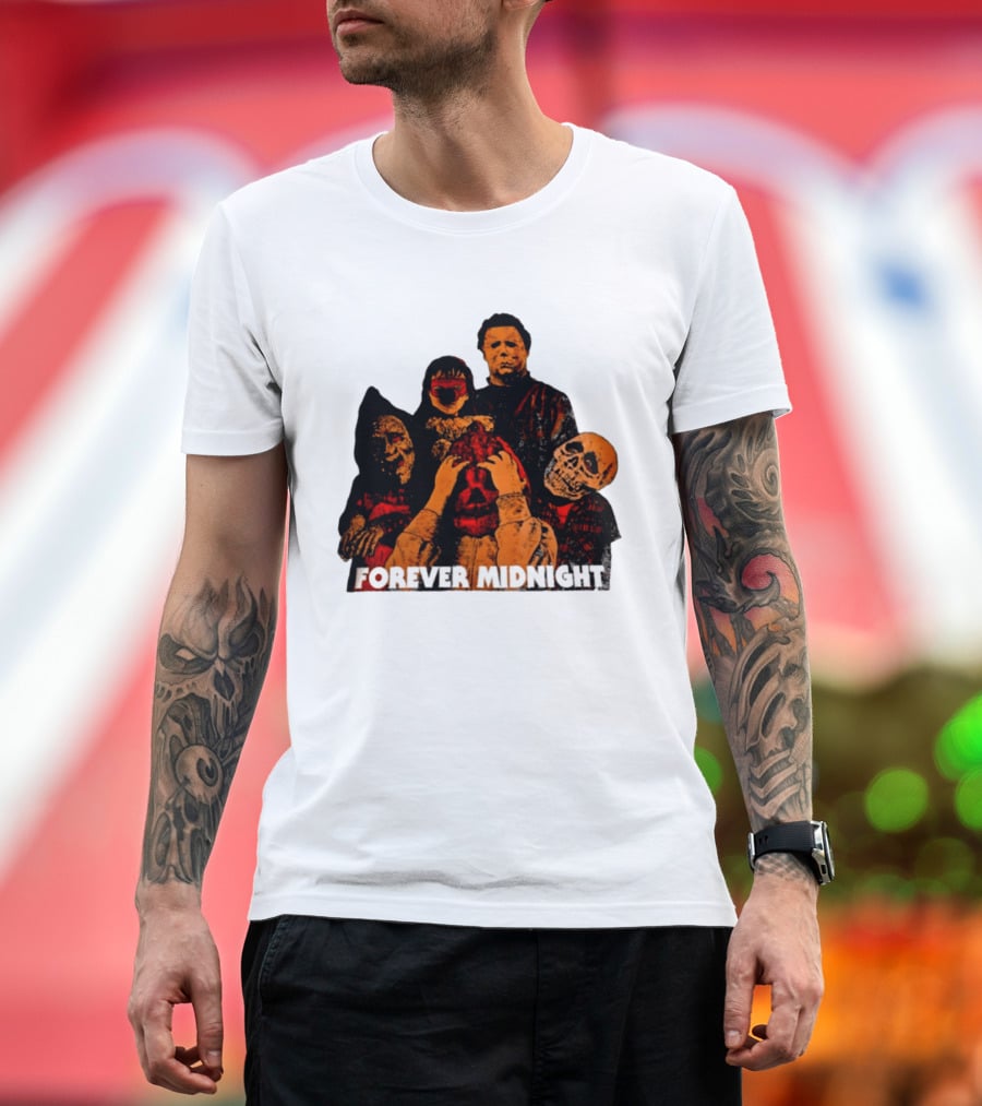 Forever Midnight Horror Icons Halloween Classic Characters T-Shirt