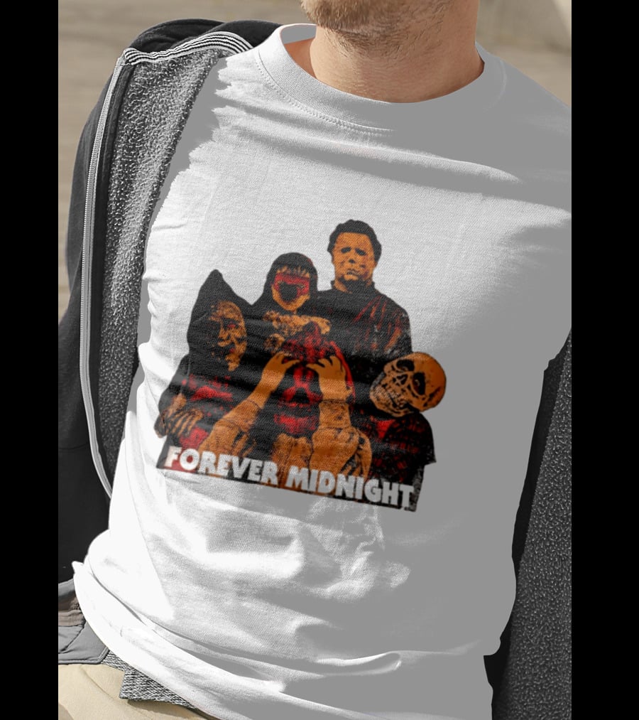 Forever Midnight Horror Icons Halloween Classic Characters T-Shirt
