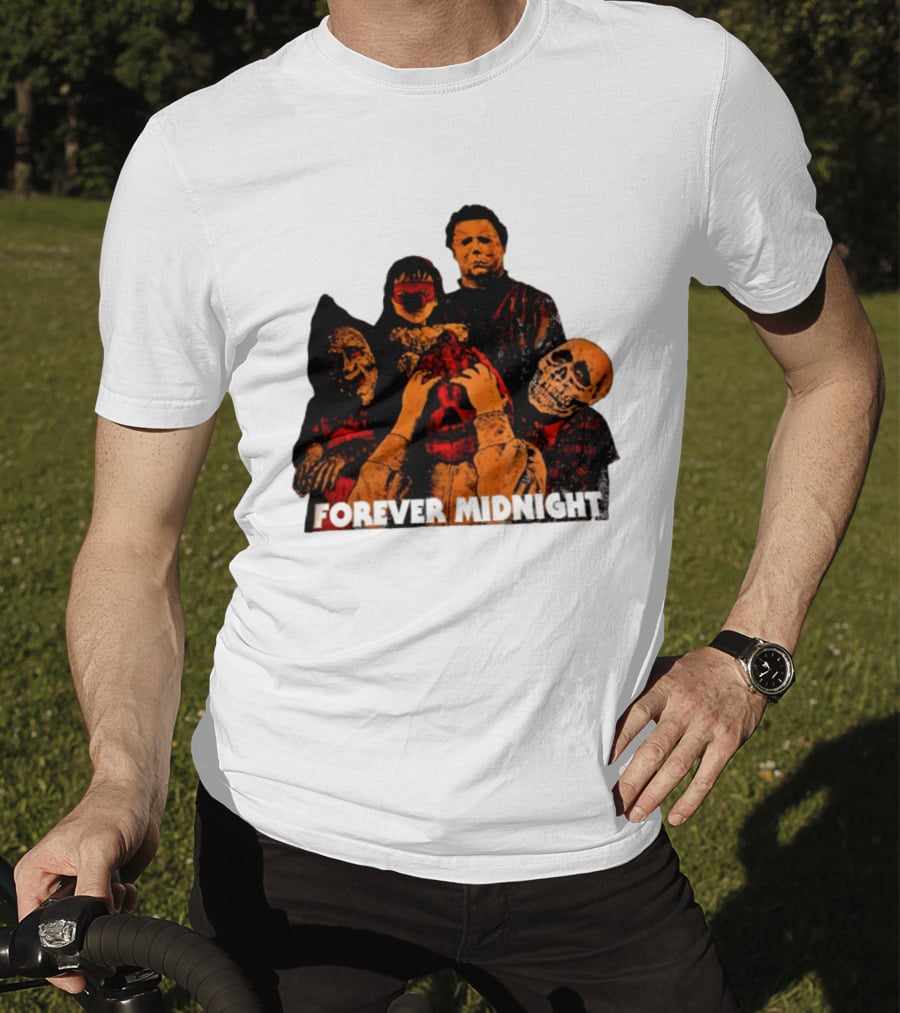 Forever Midnight Horror Icons Halloween Classic Characters T-Shirt