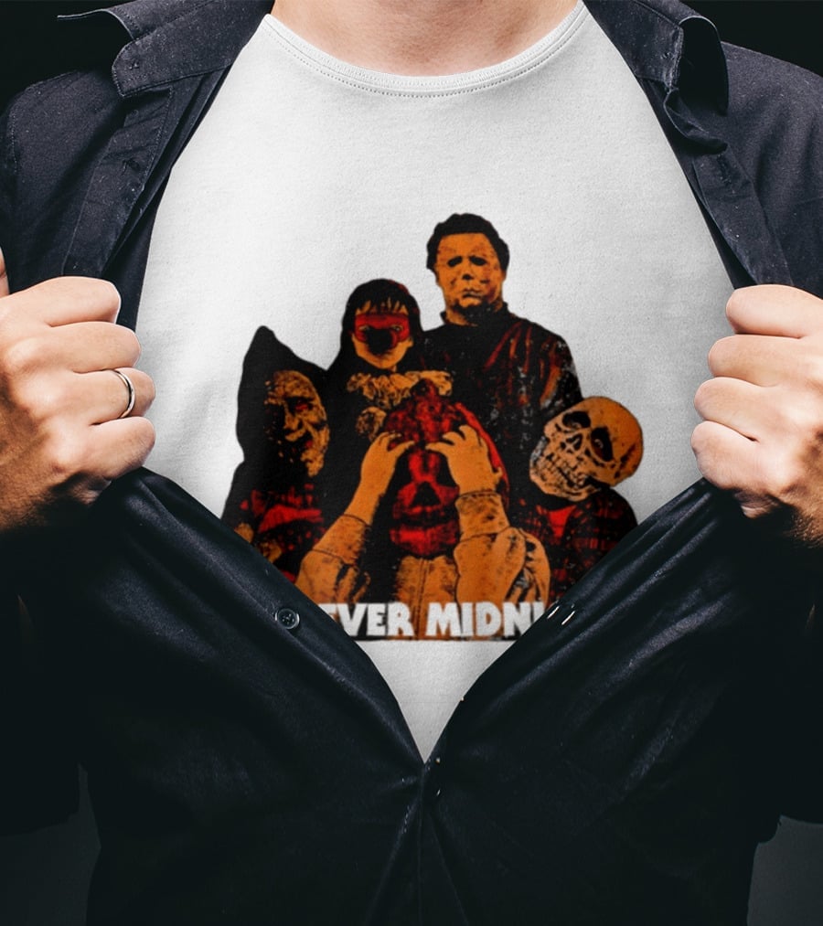 Forever Midnight Horror Icons Halloween Classic Characters T-Shirt