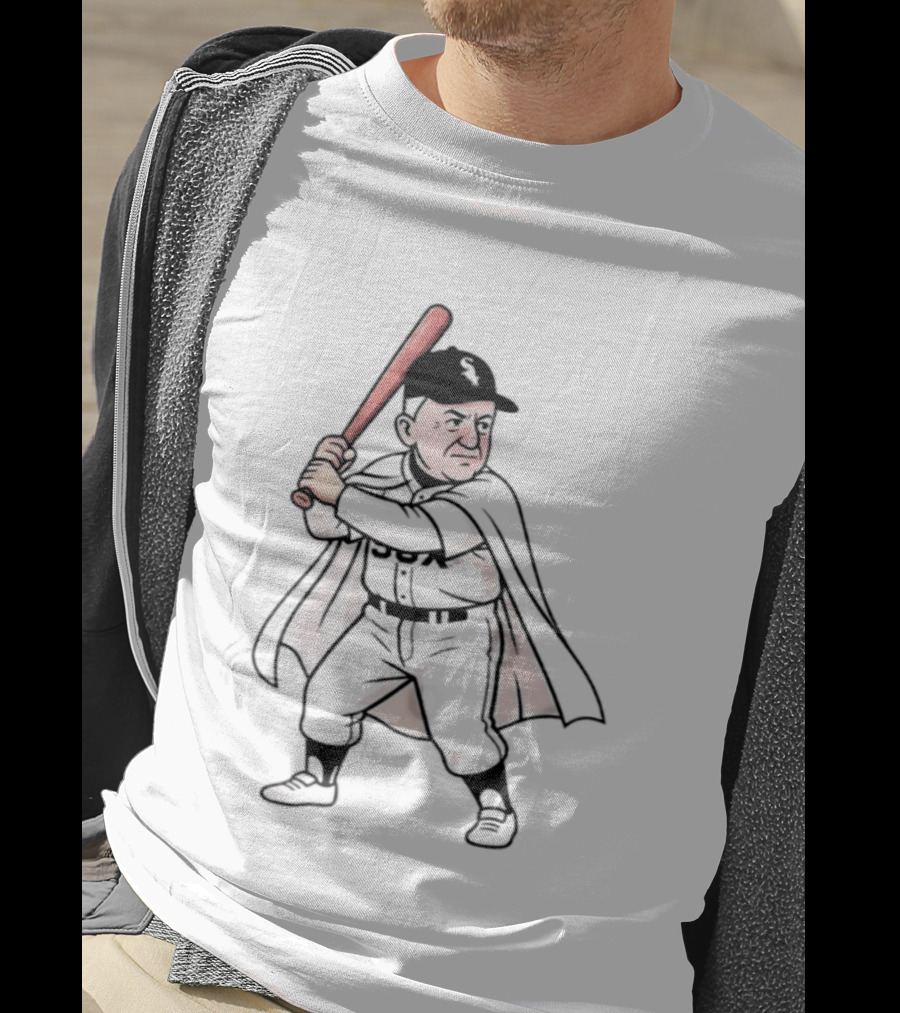 Pope Leo Swing Chicago White Sox 2026 Cartoon Baseball Player T-Shirt