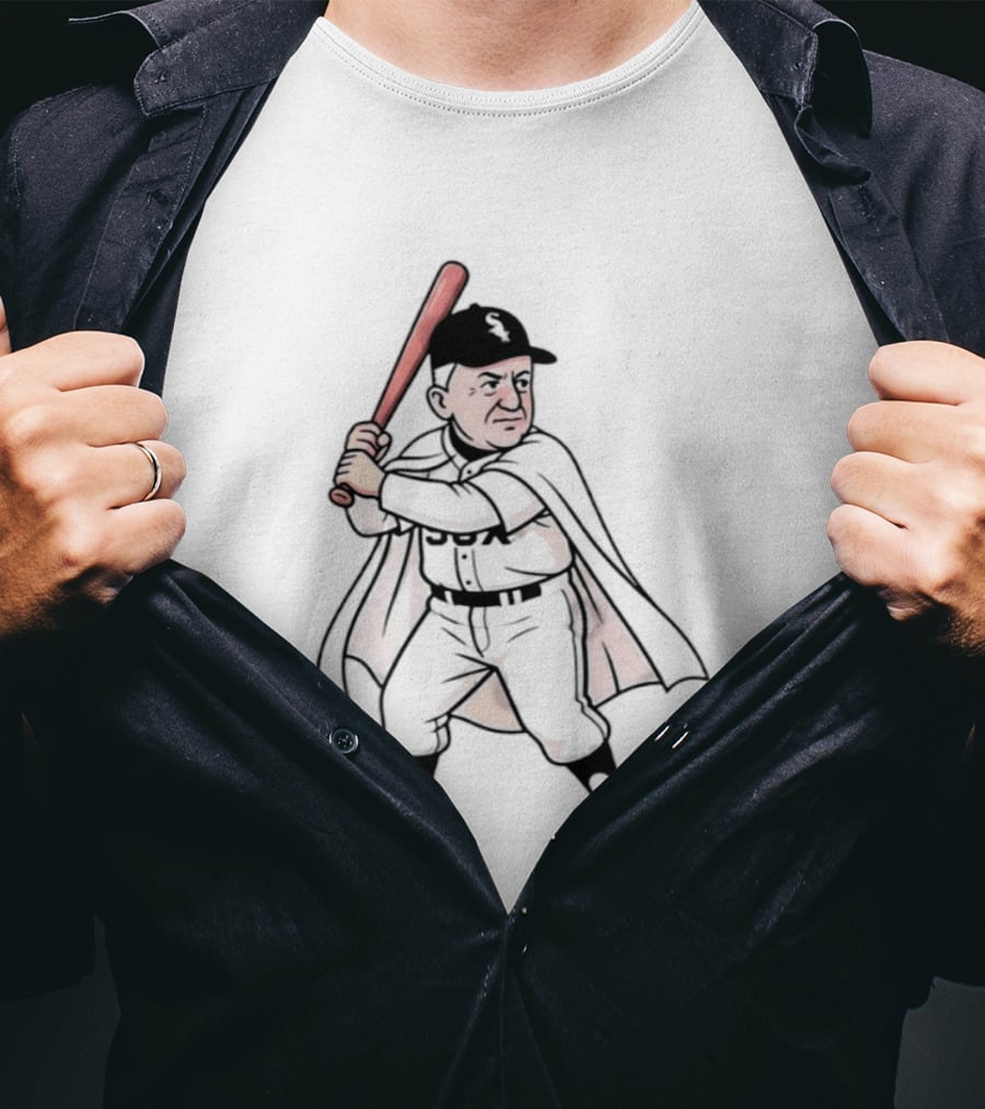 Pope Leo Swing Chicago White Sox 2026 Cartoon Baseball Player T-Shirt