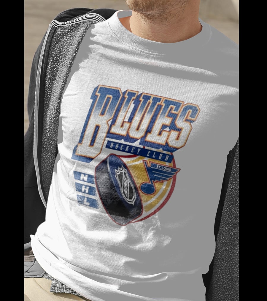 St. Louis Blues NHL Hockey Club Iconic Timeless Blue Note T-Shirt