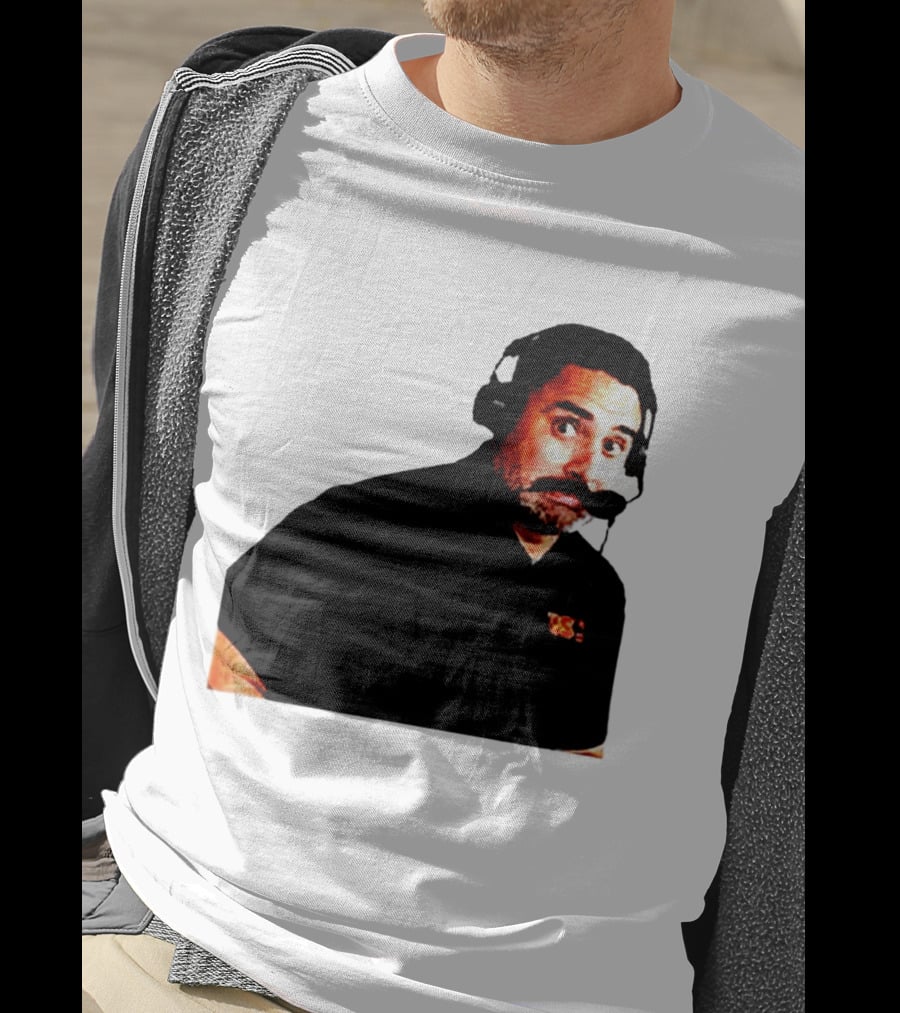 Steve Sarkisian Headset Shocked Longhorns Face Meme T-Shirt