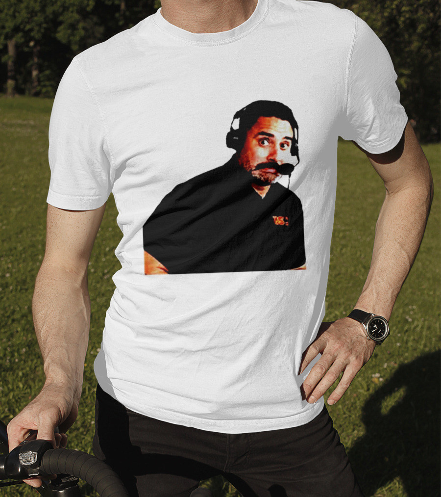 Steve Sarkisian Headset Shocked Longhorns Face Meme T-Shirt