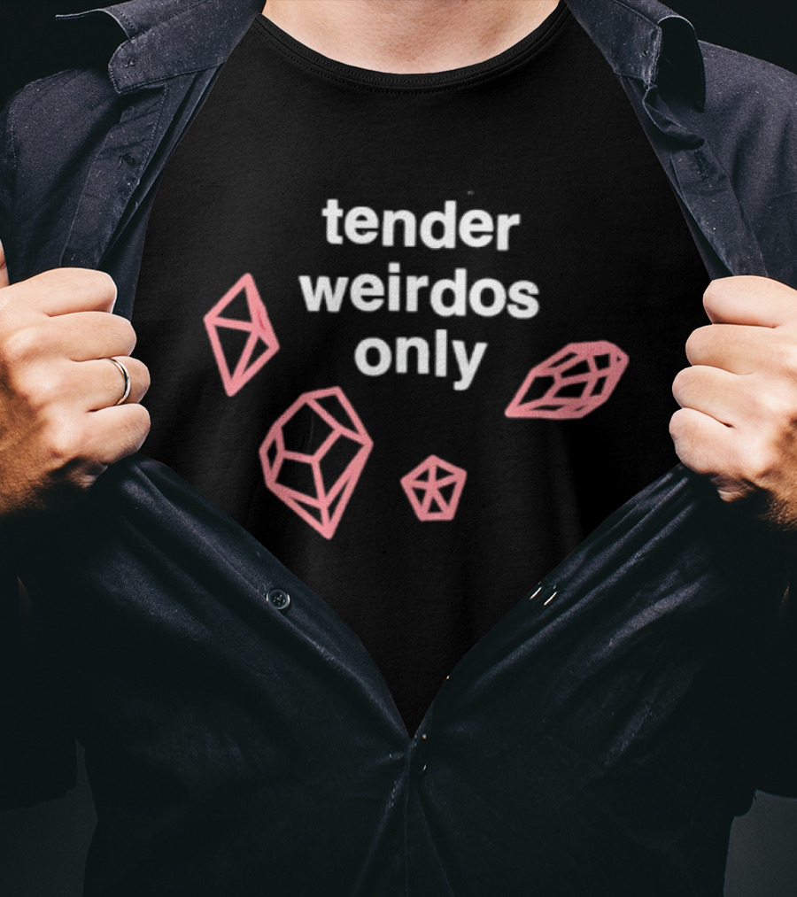 Tender Weirdos Only Crystals Geometric T-Shirt