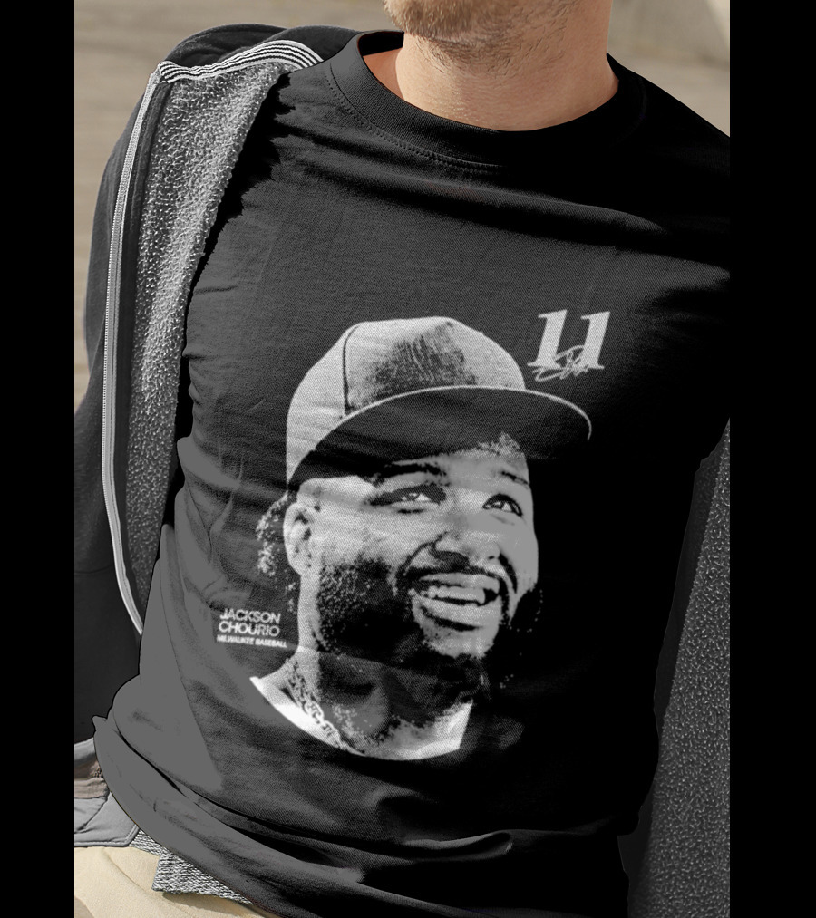Jackson Chourio Milwaukee Brewers 11 Baseball Player Hat T-Shirt
