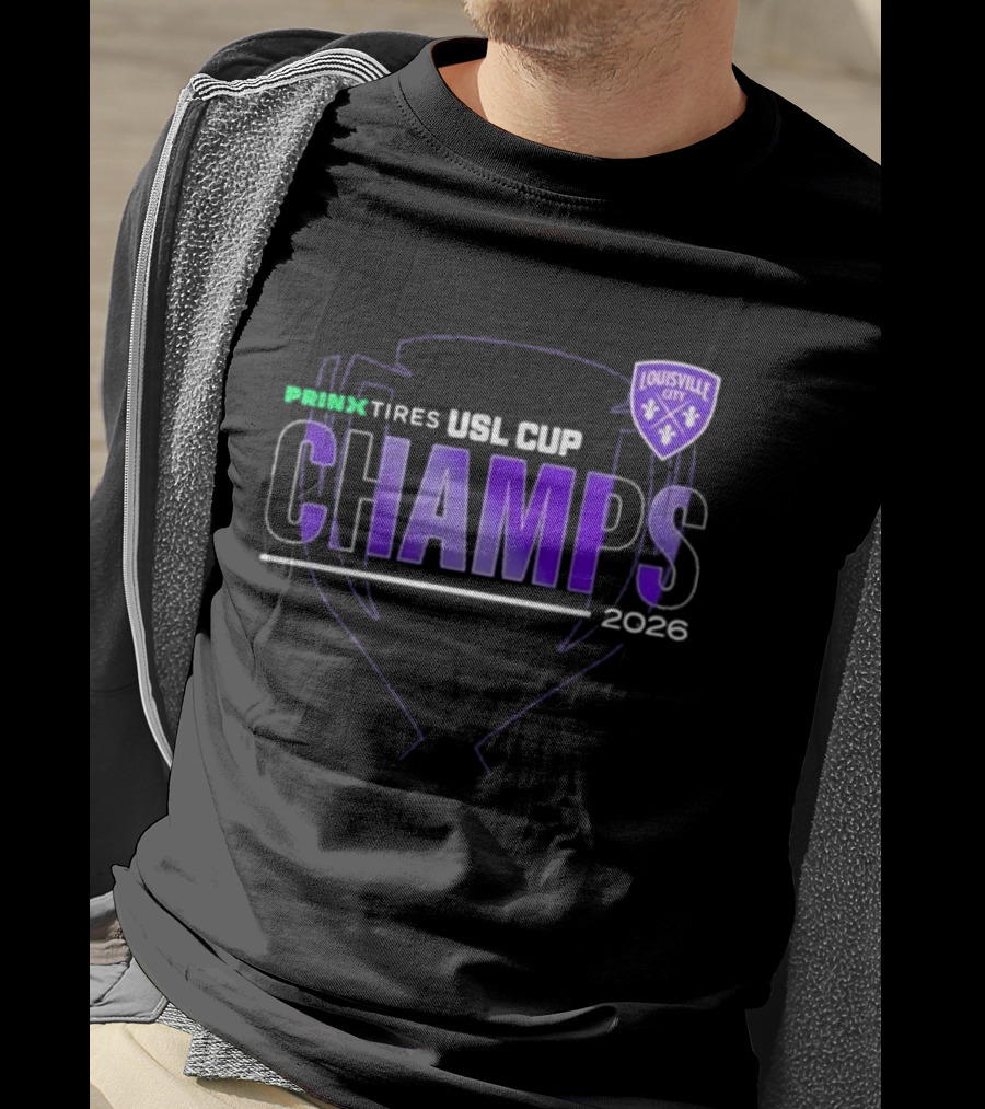 Louisville City FC Prinx Tires USL Cup Champions 2026 T-Shirt