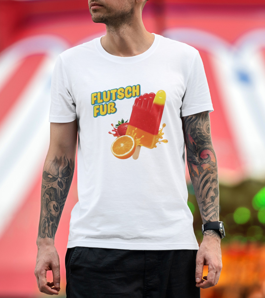Flutsch Fub Popsicle Orange Strawberry Splash T-Shirt