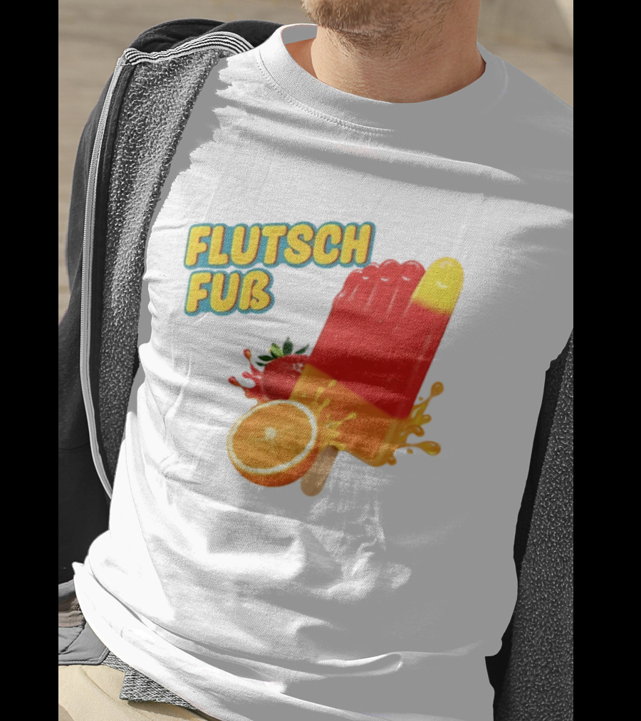Flutsch Fub Popsicle Orange Strawberry Splash T-Shirt