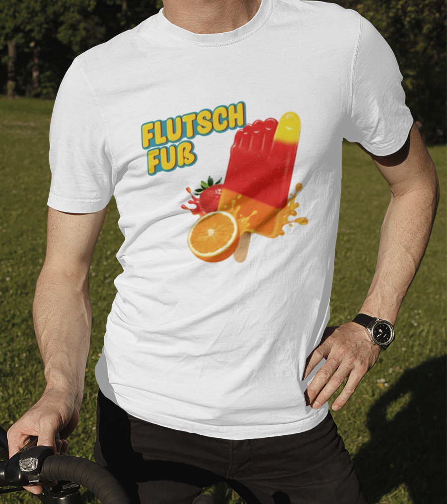 Flutsch Fub Popsicle Orange Strawberry Splash T-Shirt