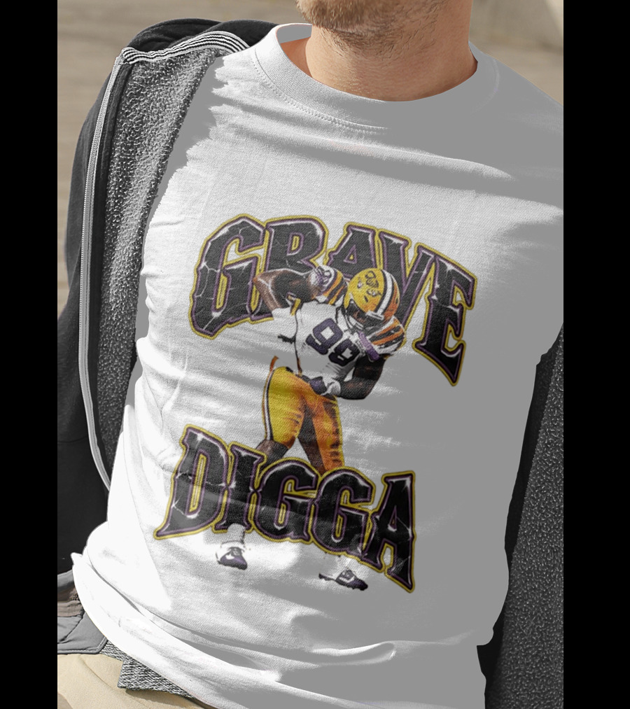 Grave Digga Deuce 90 Gotta Go To Work Football Player T-Shirt
