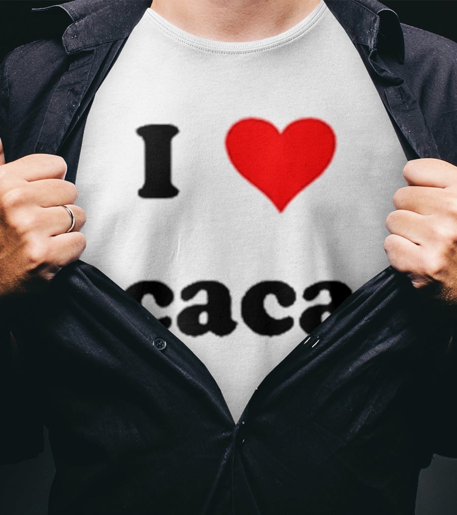 I Love Caca Original Classic Fun Playful T-Shirt
