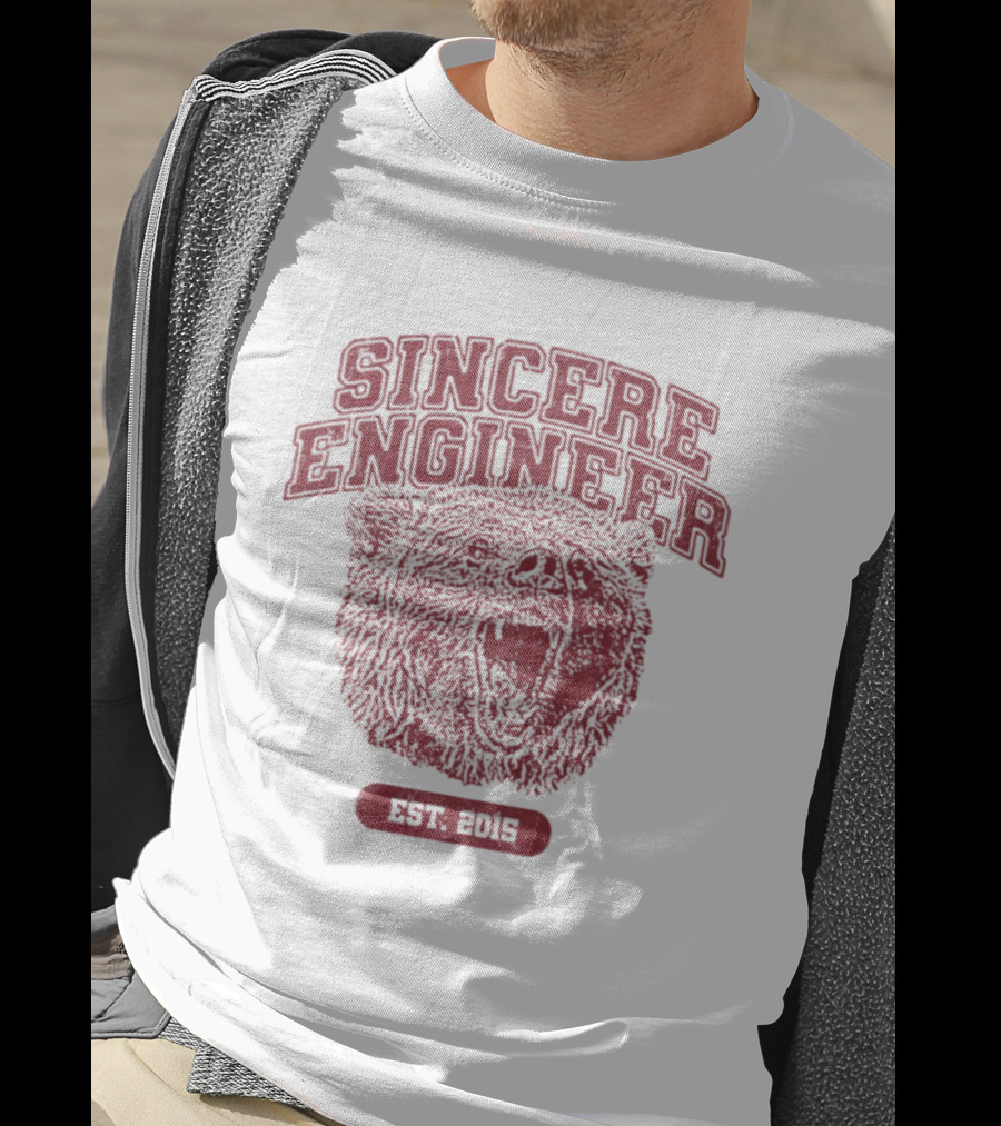 Sincere Engineer Bear Est 2015 Engineering T-Shirt