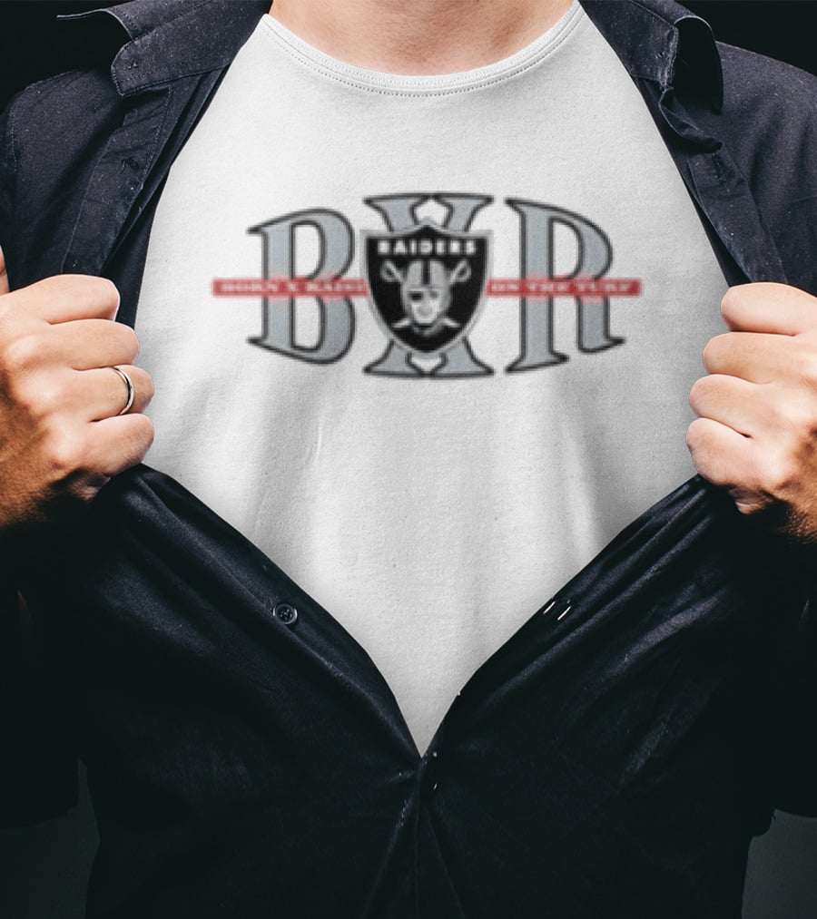 Las Vegas Raiders Born X Raised BXR Block Letter T-Shirt