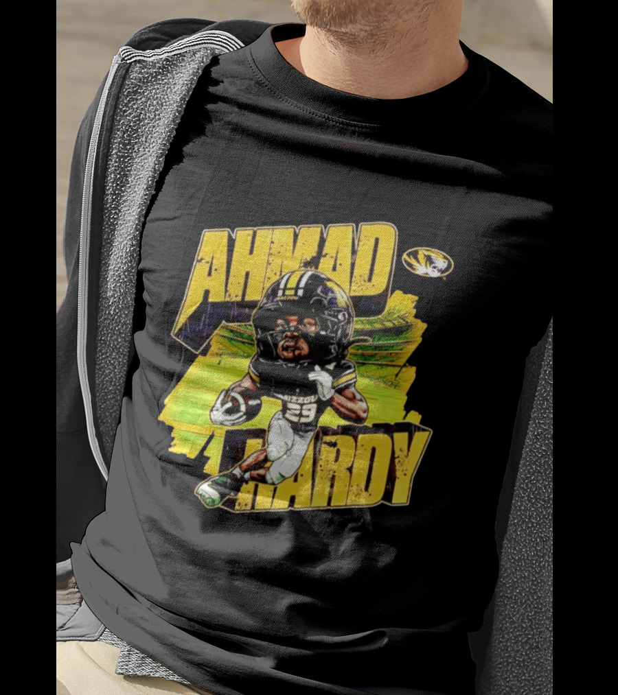 Missouri Tigers Football Ahmad Hardy NCAA Caricature T-Shirt