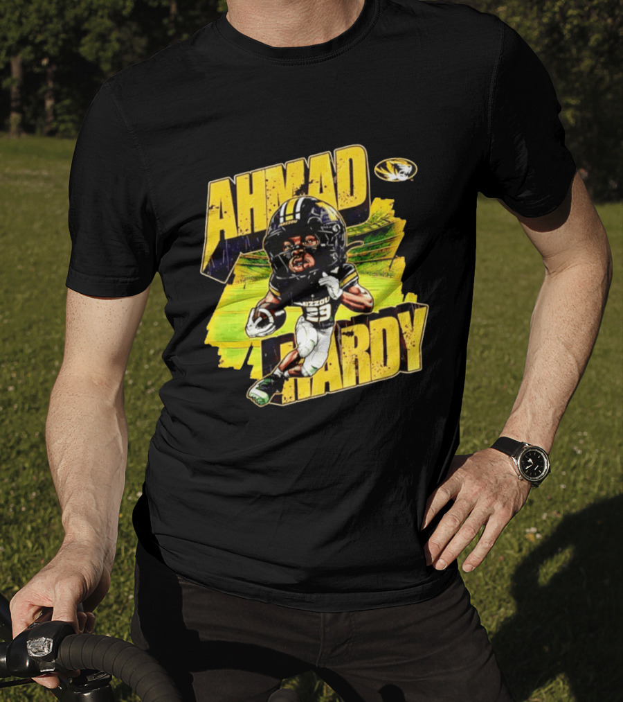 Missouri Tigers Football Ahmad Hardy NCAA Caricature T-Shirt
