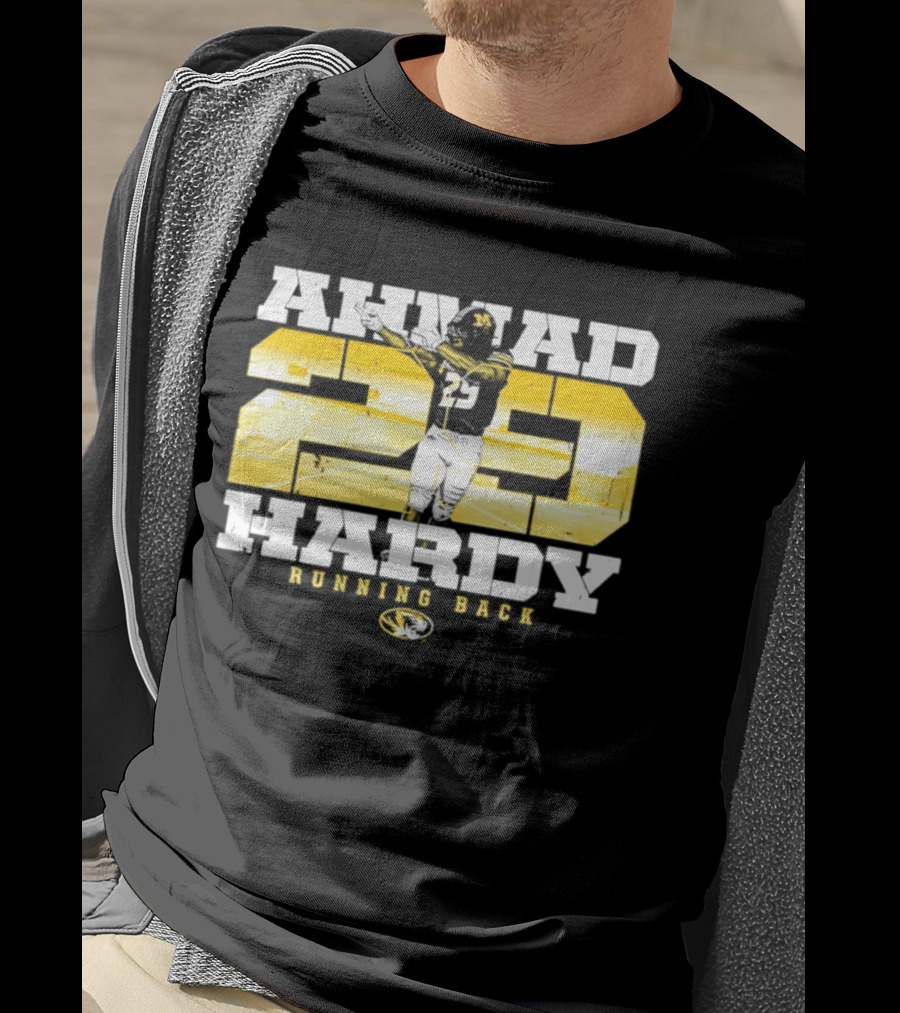 Ahmad 20 Hardy Running Back Missouri Tigers Football NCAA T-Shirt