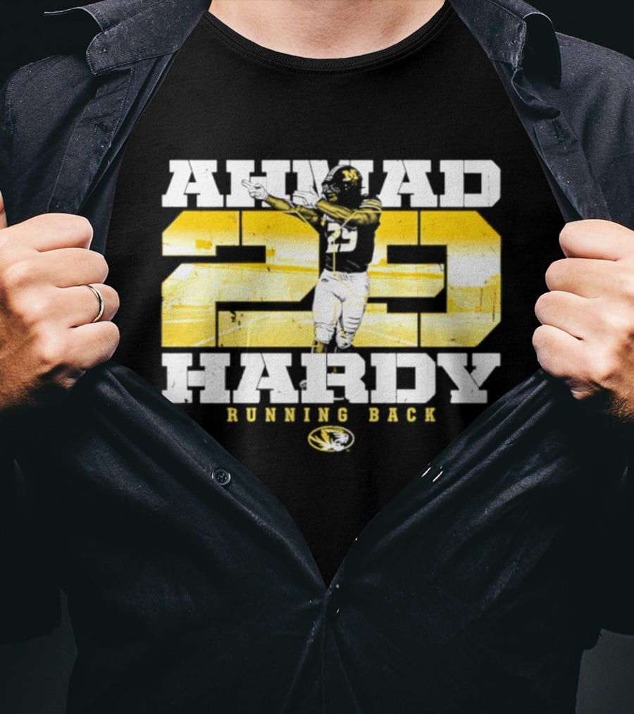 Ahmad 20 Hardy Running Back Missouri Tigers Football NCAA T-Shirt
