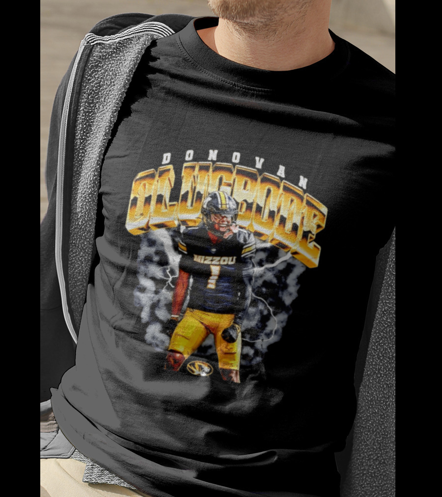 Donovan Olugbode Mizzou Tigers Football Lightning NCAA T-Shirt