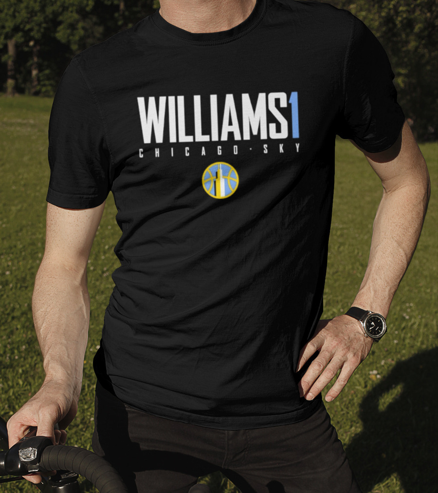 Williams 1 Chicago Sky WNBA Basketball T-Shirt