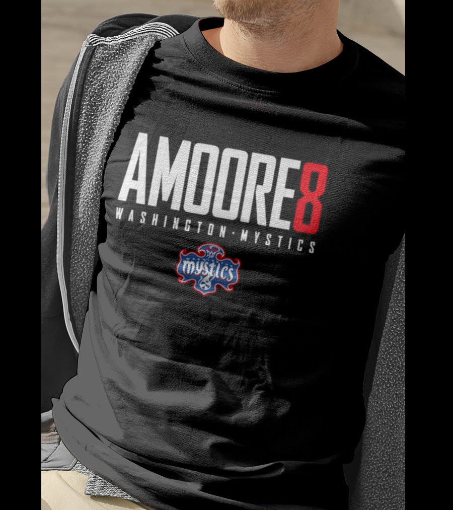Amoore 8 Washington Mystics WNBA Mystics T-Shirt