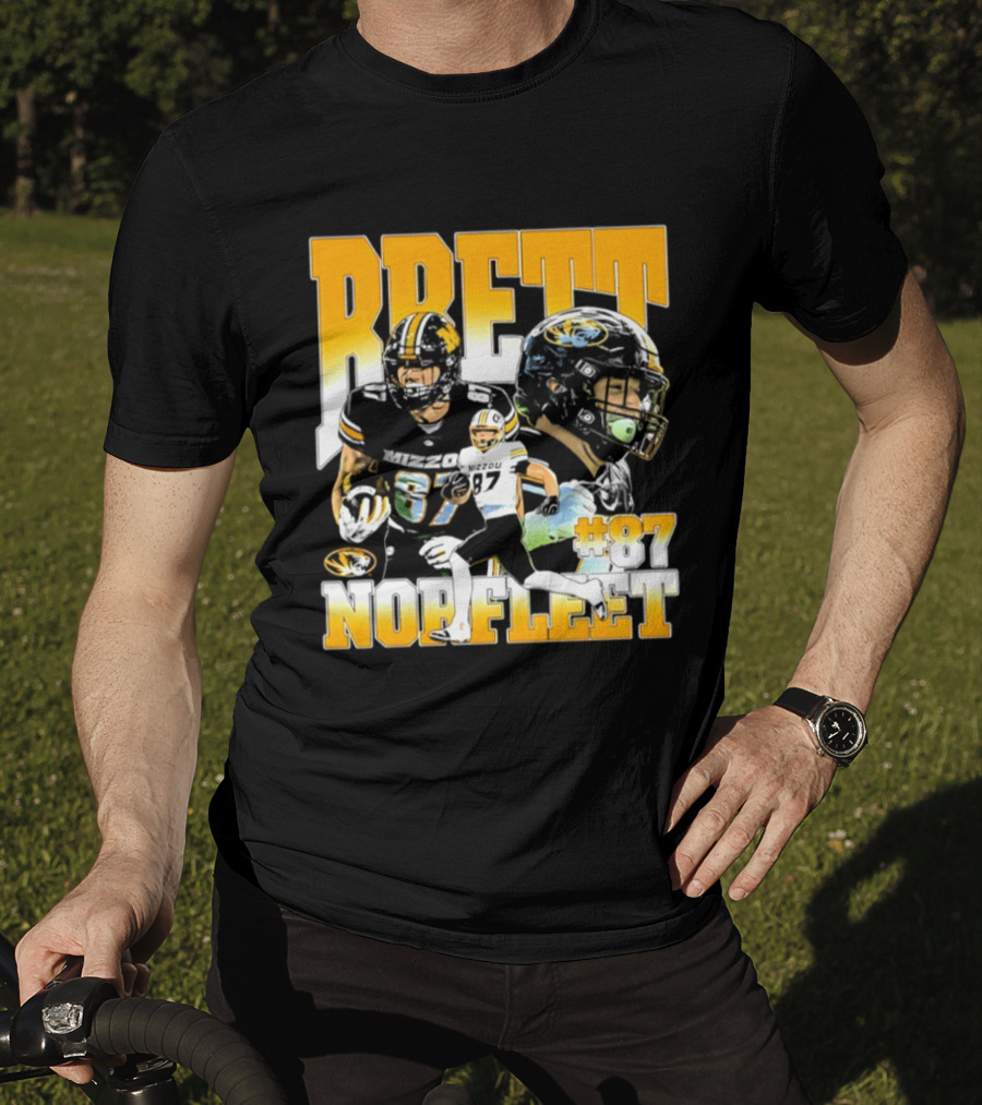 Brett Norfleet #87 Missouri Tigers Football NCAA T-Shirt