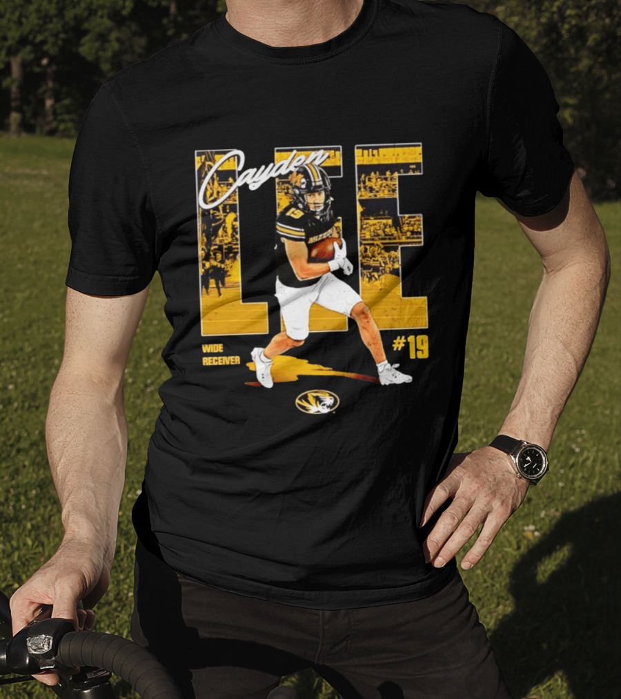 Cayden Lee Missouri Tigers Football Wide Receiver #19 NCAA T-Shirt
