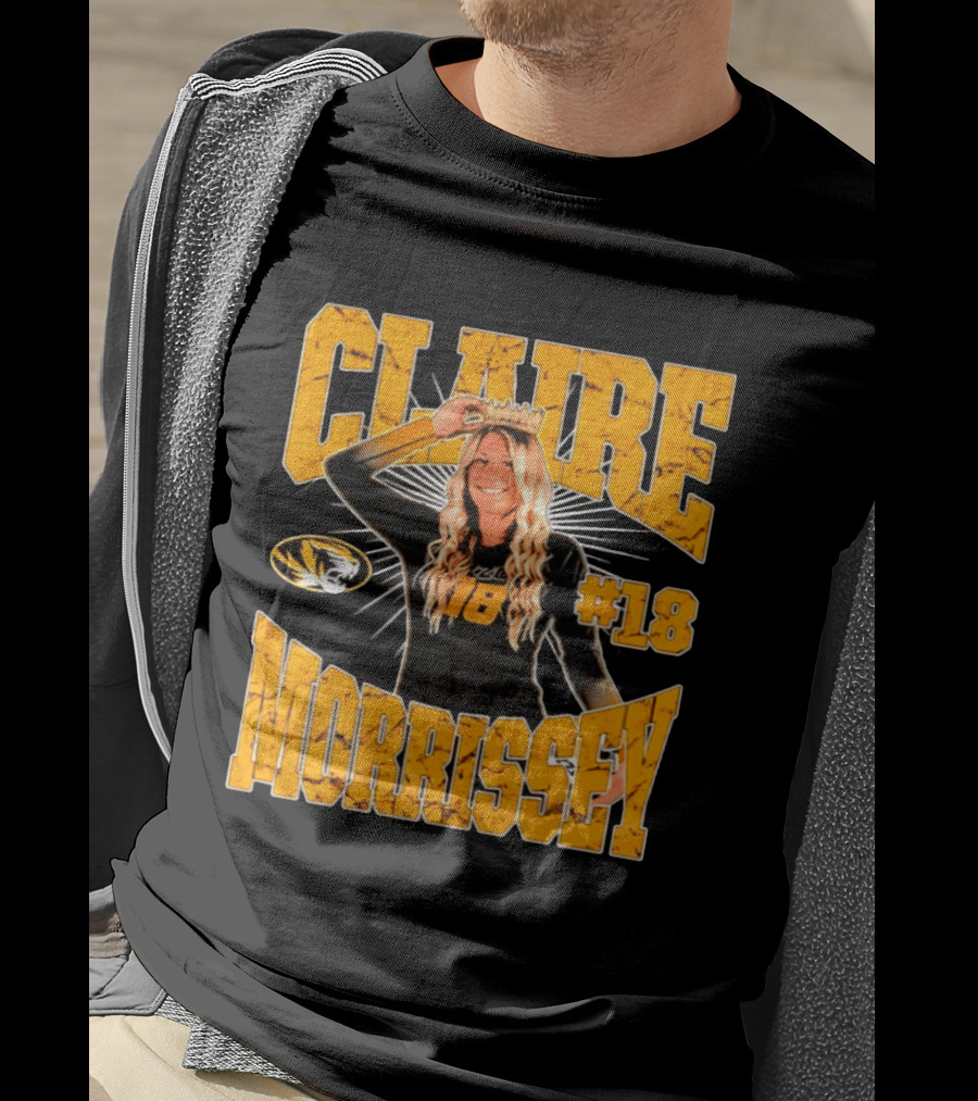 Claire Morrissey Missouri Tigers Volleyball #18 NCAA T-Shirt